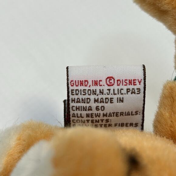 Gund Disney Classic Winnie the Pooh Plush Tigger Stuffed Animal with Bag - Picture 8 of 10